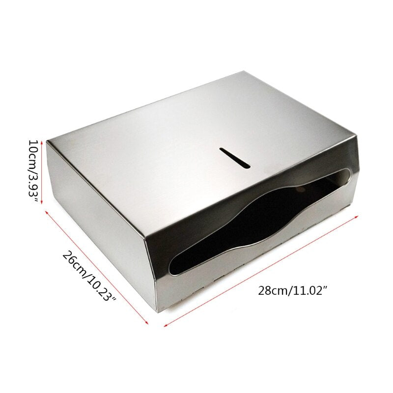 Large capacity stainless steel wall towel container for kitchen & bathroom