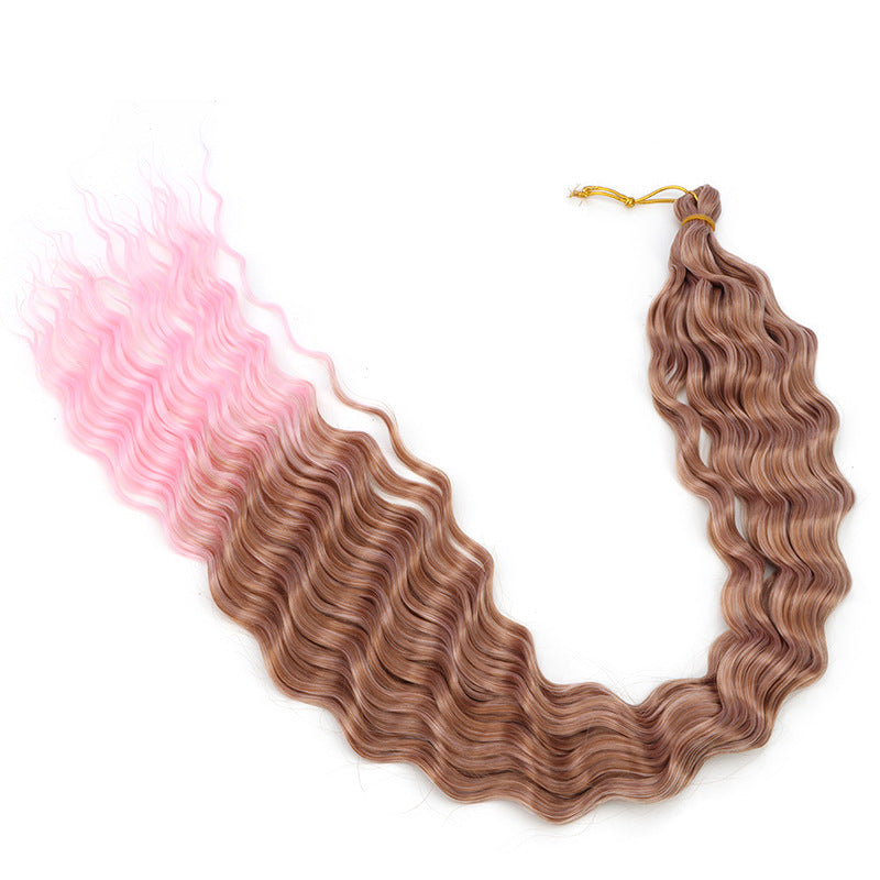 Crochet-style Synthetic Hair Extensions, Deep Wave Bulk Hair (30inch) Deep Wave Crochet Hair
