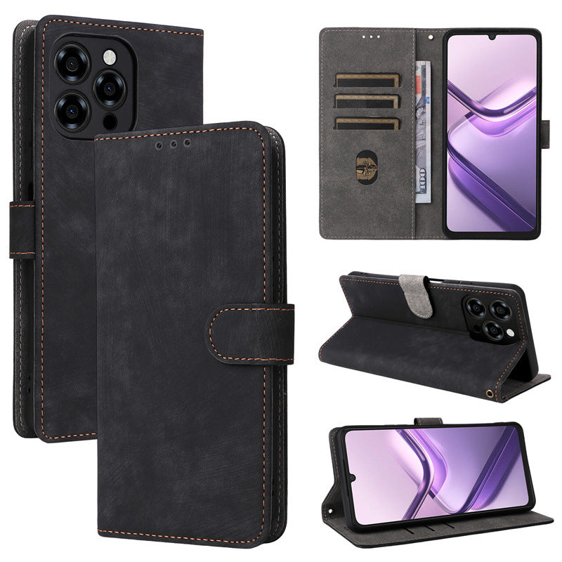 Flip Cover for Doogee Note 58 Pro PU Leather Phone Case [RFID Blocking] With Hand Strap