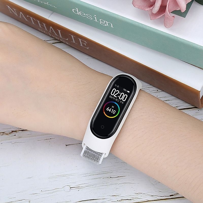 Nylon Weave Watch Strap Compatible with Xiaomi Mi Band 7