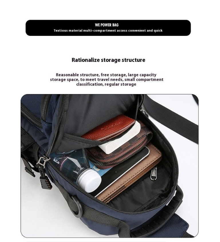 Large Capacity Chest Bag Versatile Multi-Functional Shoulder Crossbody