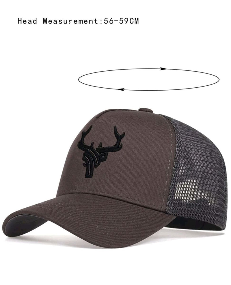 Deer Antler Embroidered Sport Cap