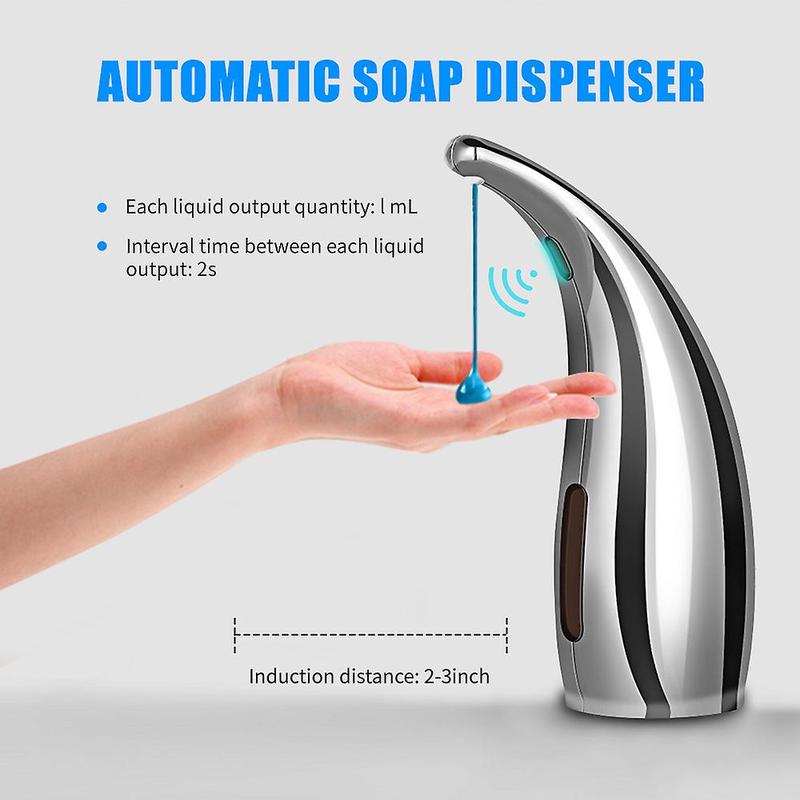 Automatic Bathroom Soap Dispenser (Silver)