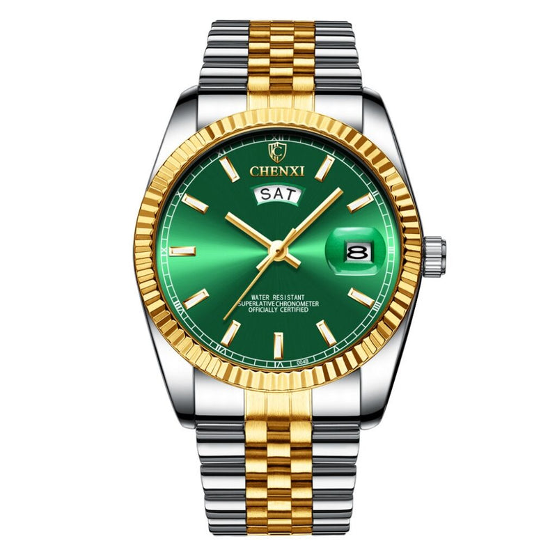 Chenxi Men’s Wristwatch – Two-Tone Luxury Design