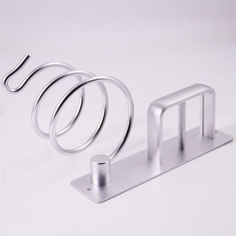 Bathroom Spiral Handle Hairdryer Storage Organizer Handle Rack