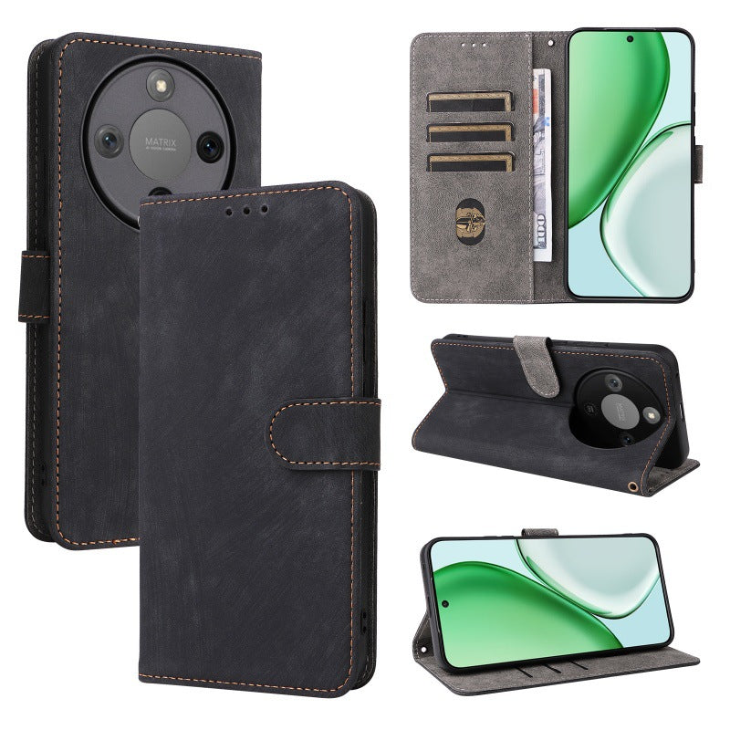 Flip Cover for Honor X9D PU Leather Phone Case [RFID Blocking] With Hand Strap
