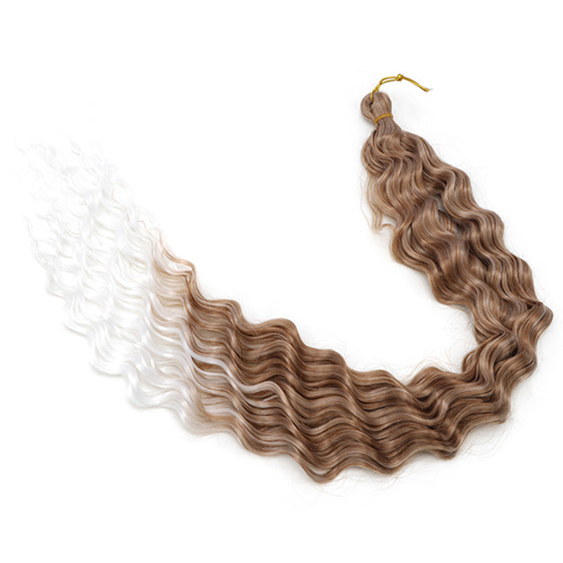 Crochet-style Synthetic Hair Extensions, Deep Wave Bulk Hair (30inch) Deep Wave Crochet Hair