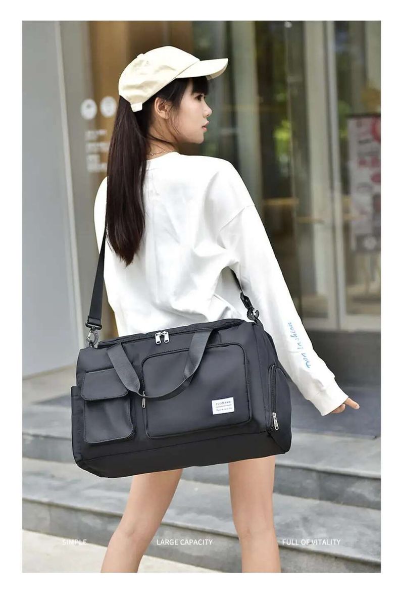 Large Travel Bag Capacity Duffle With Shoe Compartment Sports Fiess Bags