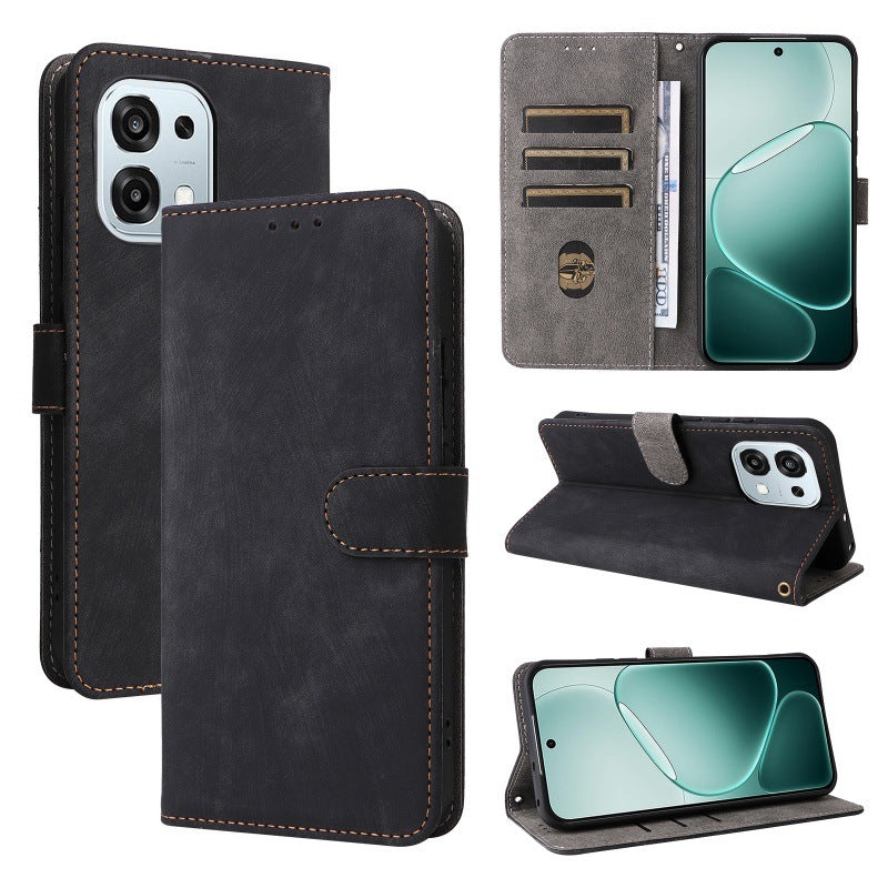 Flip Cover for Oppo F31 PU Leather Phone Case [RFID Blocking] With Hand Strap