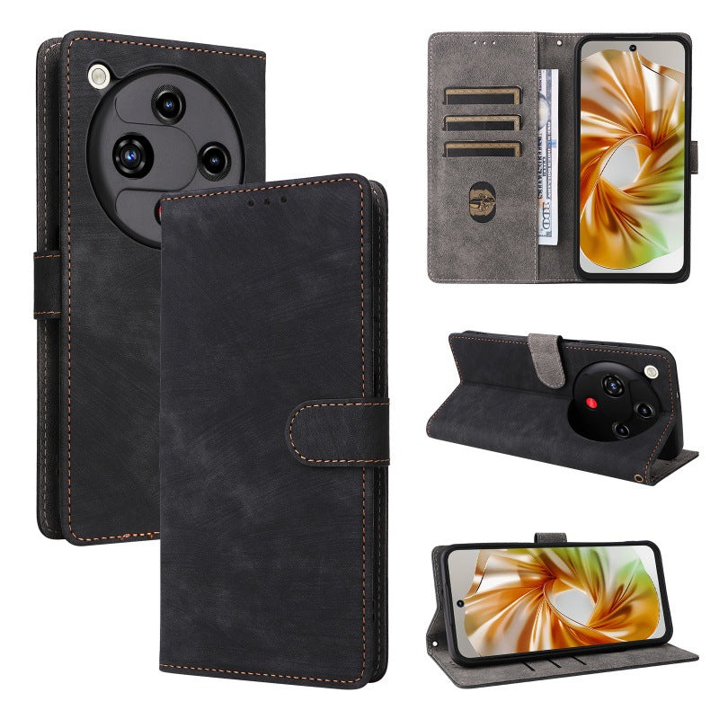 Flip Cover for ZTE nubia Focus 2 PU Leather Phone Case [RFID Blocking] With Hand Strap