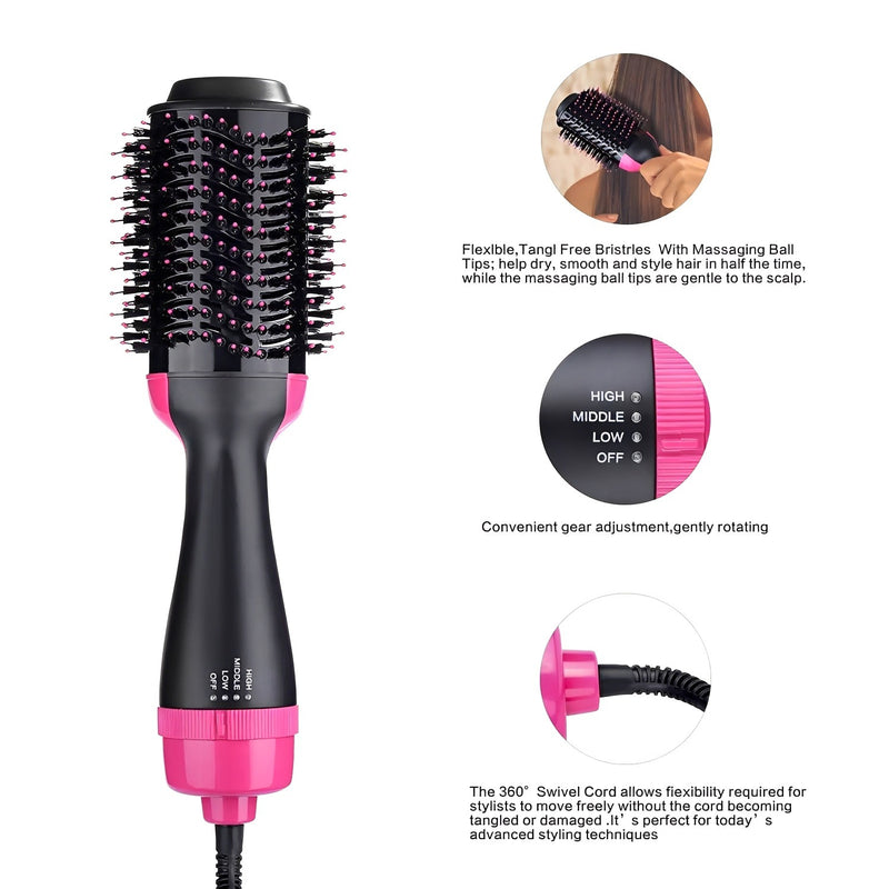 3-in-1 Hair Dryer, Volumiser & Styler with Ceramic Heater