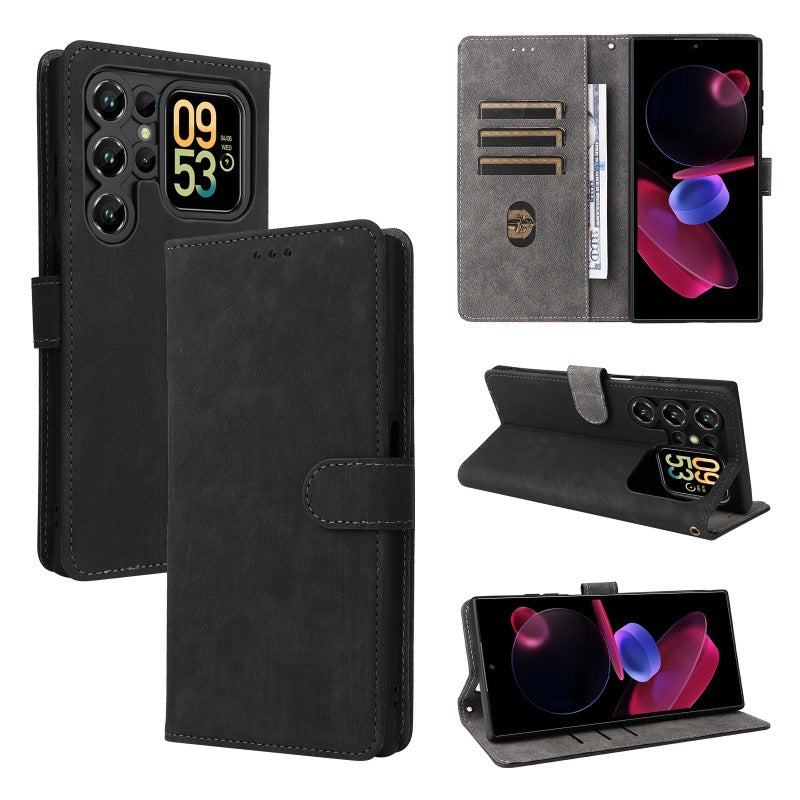 Flip Cover for Oukitel C62 PU Leather Phone Case [RFID Blocking] With Hand Strap