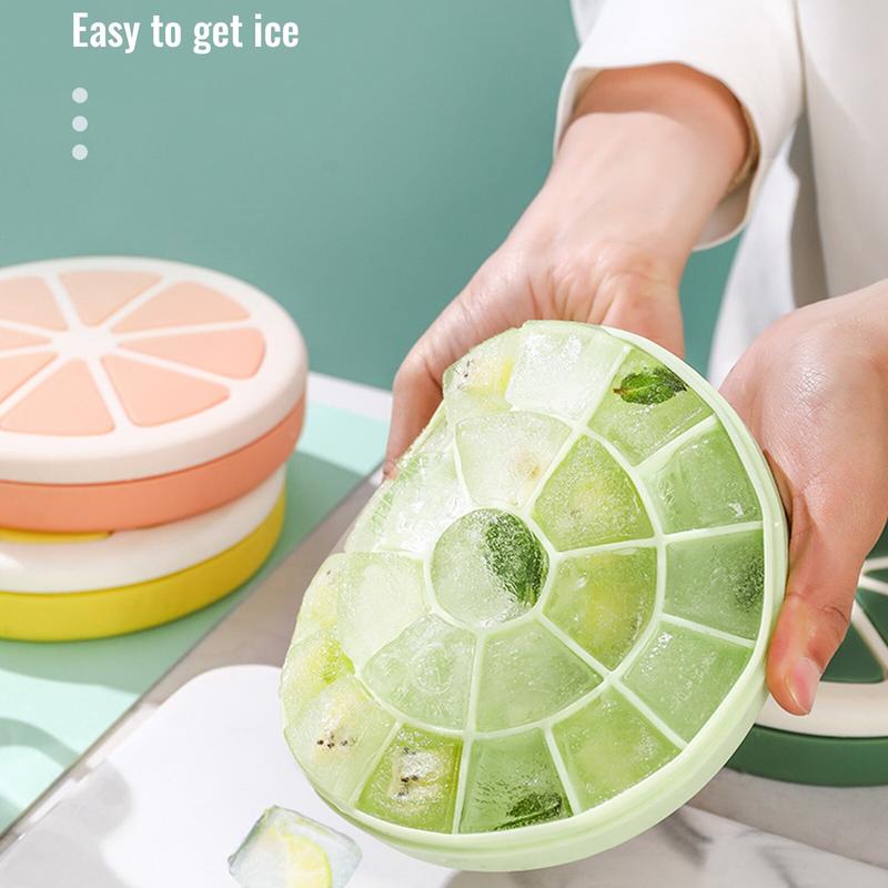 22-Cell Silicone Lemon Ice Cube Moulds Home Closed Balls Formal Round