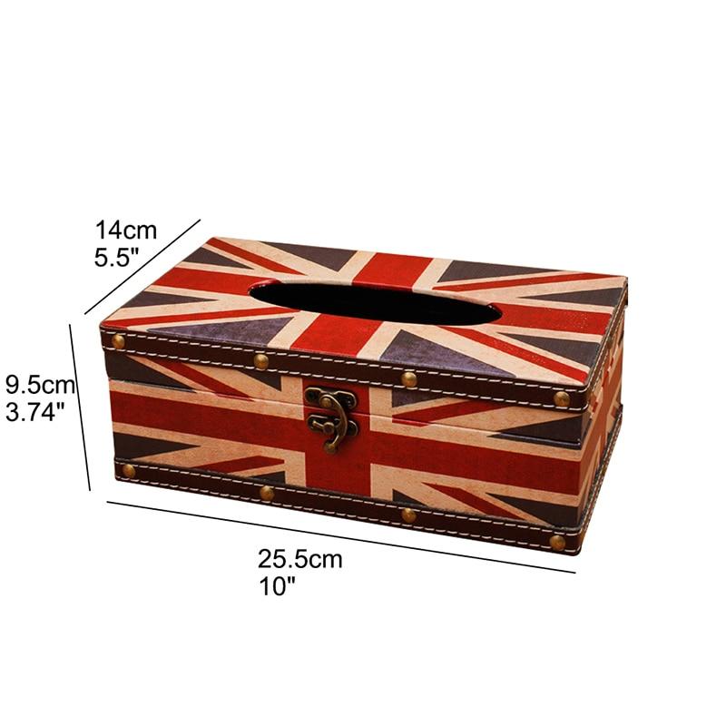 Wooden Towel Box Canvas Container