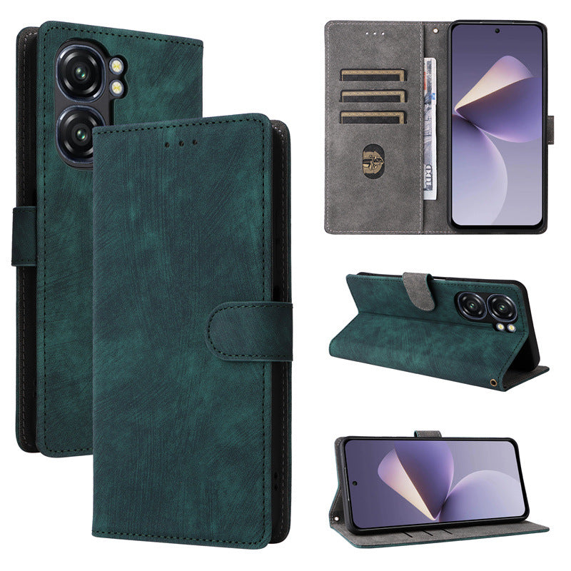 Flip Cover for Oukitel C58 Pro PU Leather Phone Case [RFID Blocking] With Hand Strap