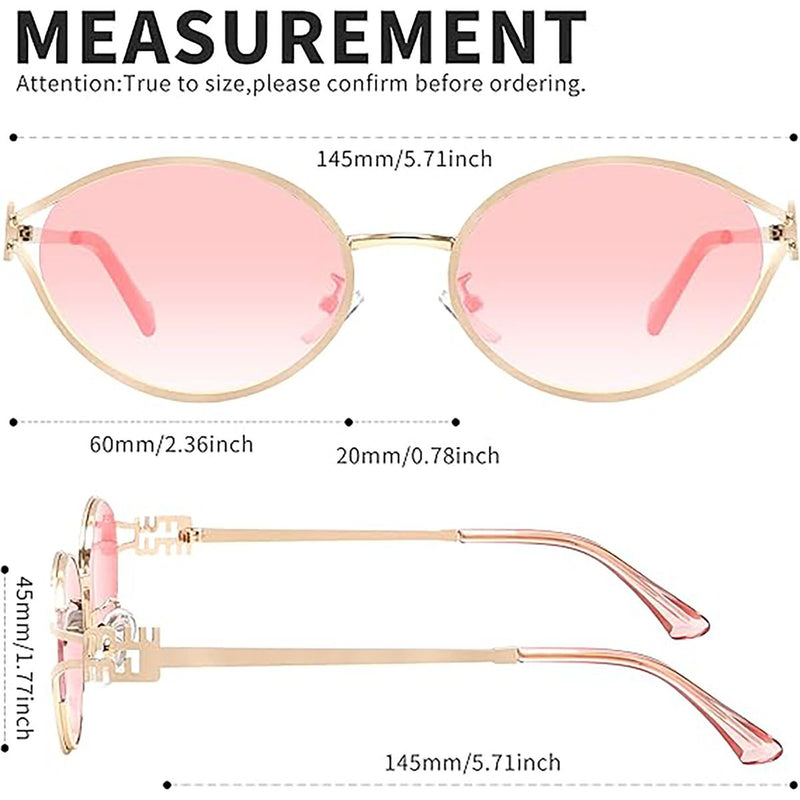 Trendy Small Round Sunglasses – Retro Oval Frame for Men & Women, 100% UV Protection & Anti-Glare