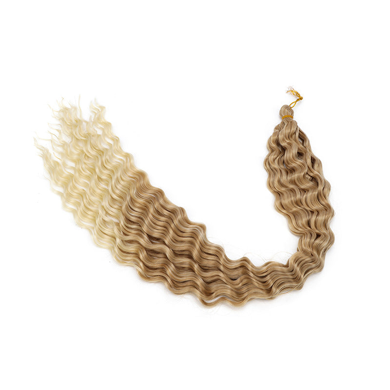 Crochet-style Synthetic Hair Extensions, Deep Wave Bulk Hair (30inch) Deep Wave Crochet Hair