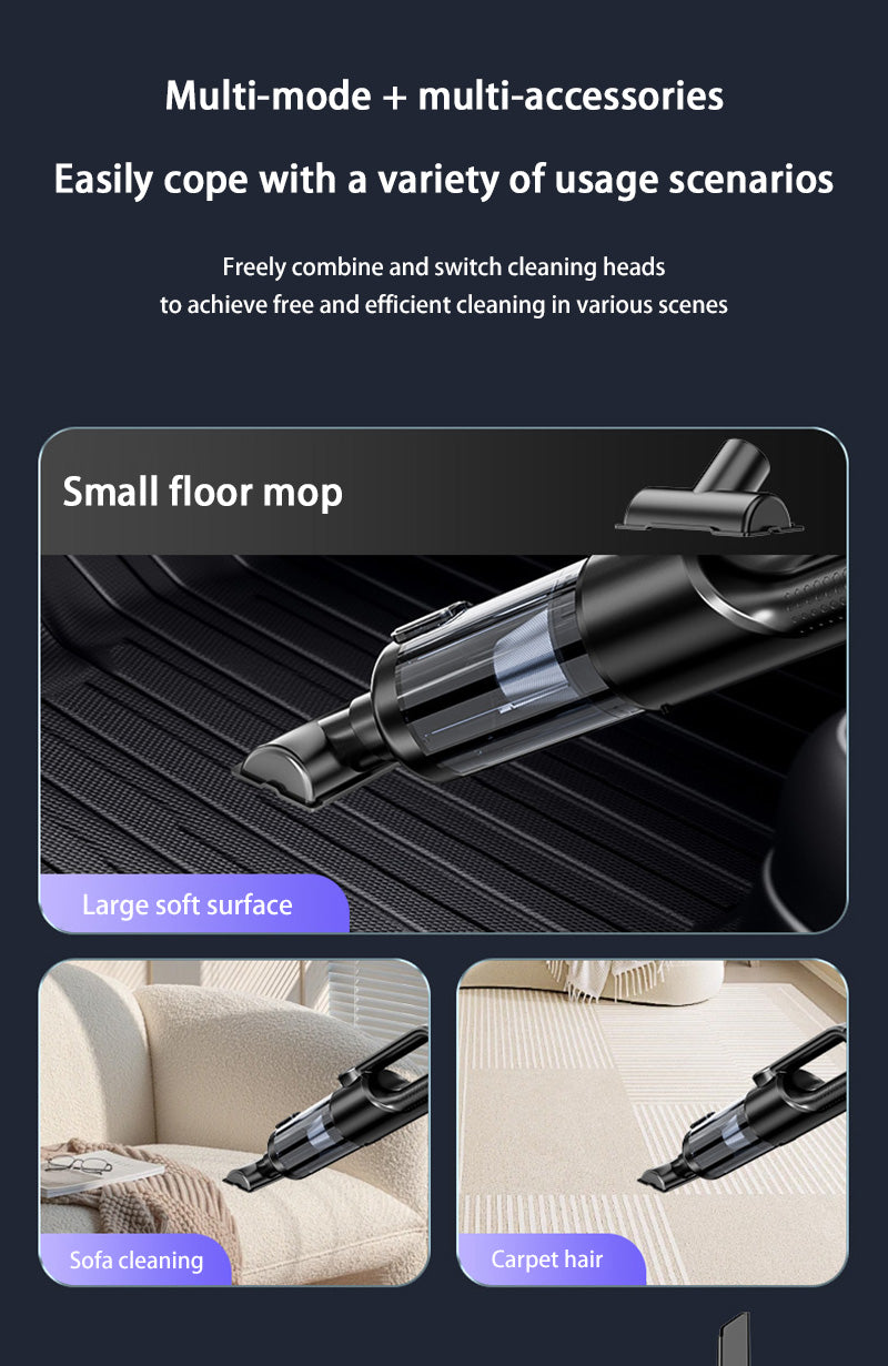 IPSTYLE Car Vacuum Cleaner Wireless One-button Dust Dump High-power Portable Vacuum Cleaner
