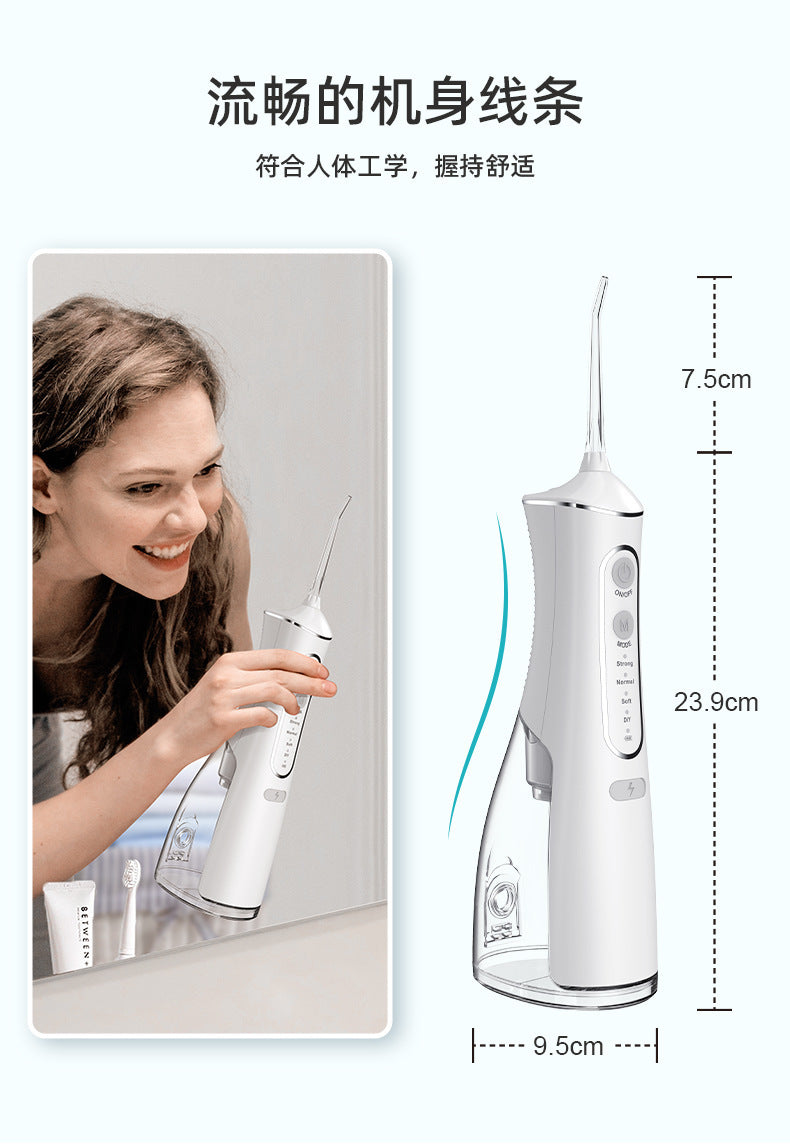 Oral Irrigator Portable Dental Water Flosser USB Rechargeable