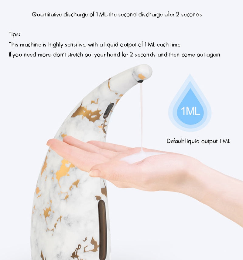 Automatic Dispenser Touchless Liquid Soap Dispenser with Marble Patter