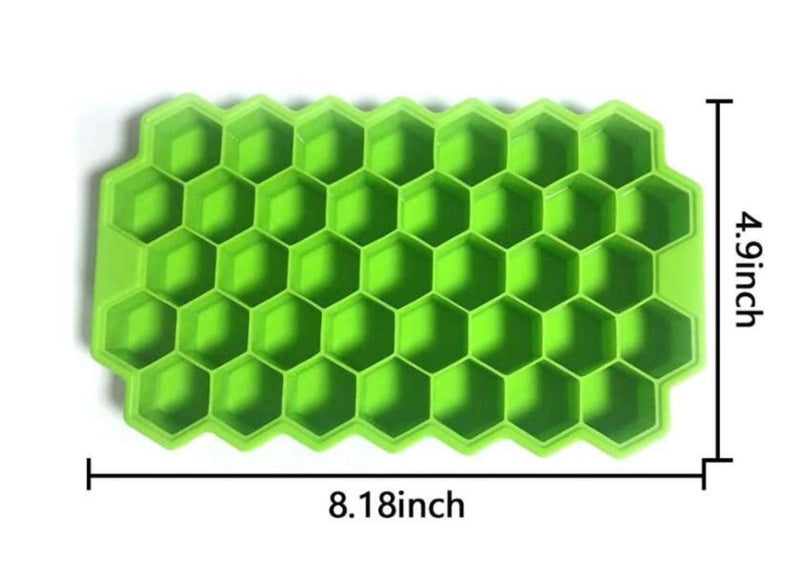 37 silicone honeycomb ice trays stackable with removable lid