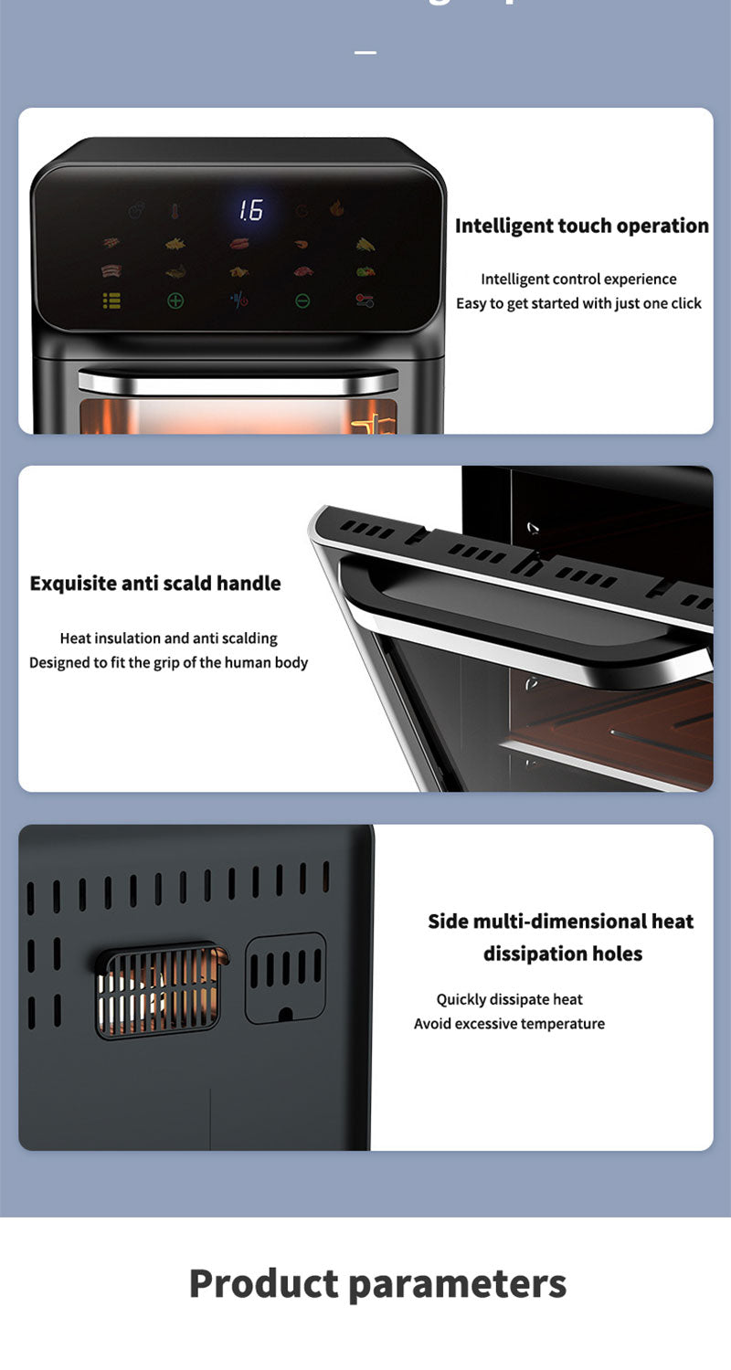 9L Large Capacity Electric Air Fryers Oil-free