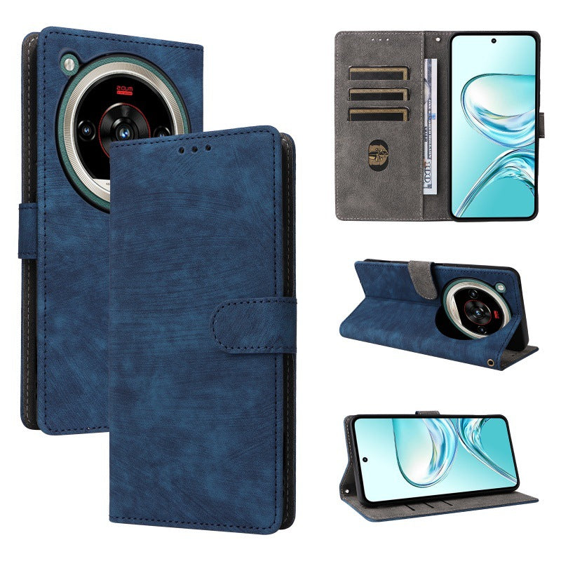 Flip Cover for ZTE nubia Focus 2 Ultra PU Leather Phone Case [RFID Blocking] With Hand Strap