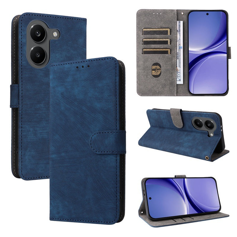 Flip Cover for Xiaomi Poco X8 Pro PU Leather Phone Case [RFID Blocking] With Hand Strap