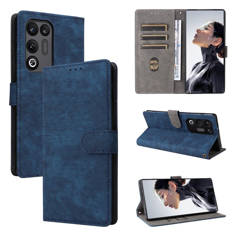 Flip Cover for ZTE nubia RedMagic 11 Air PU Leather Phone Case [RFID Blocking] With Hand Strap