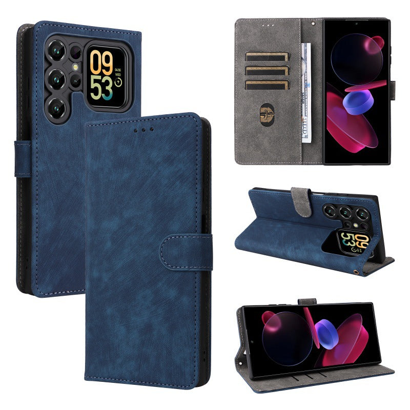 Flip Cover for Oukitel C62 Pro PU Leather Phone Case [RFID Blocking] With Hand Strap