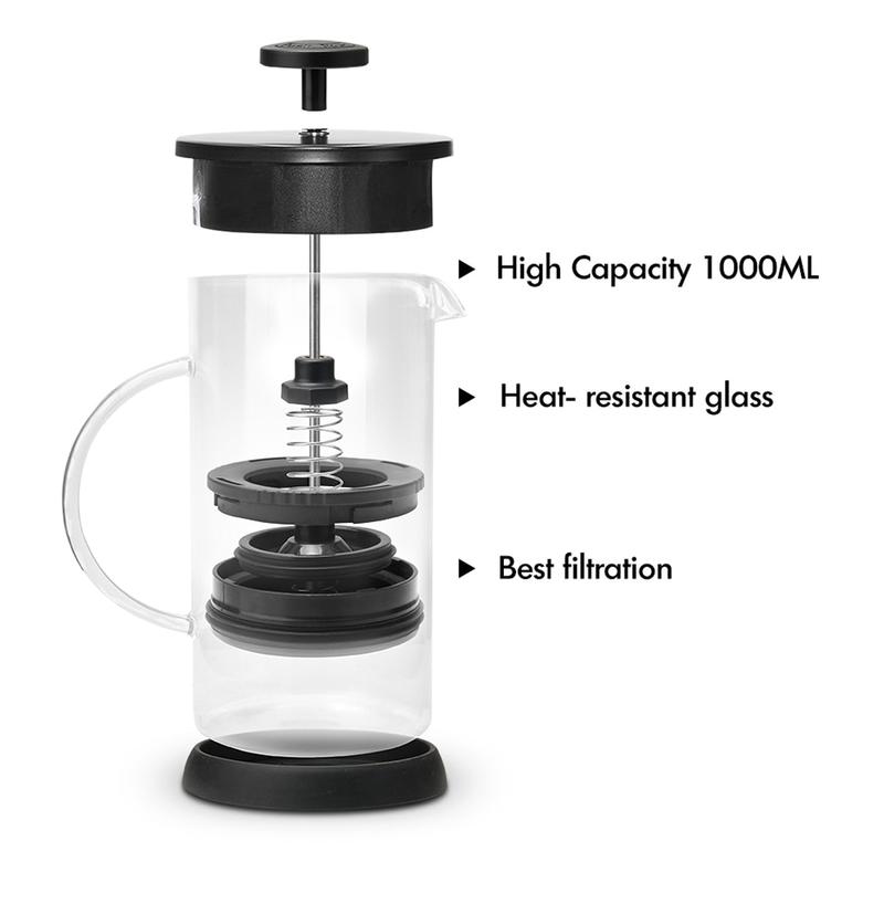 Stainless Steel Coffee Pot French Press 1000ml