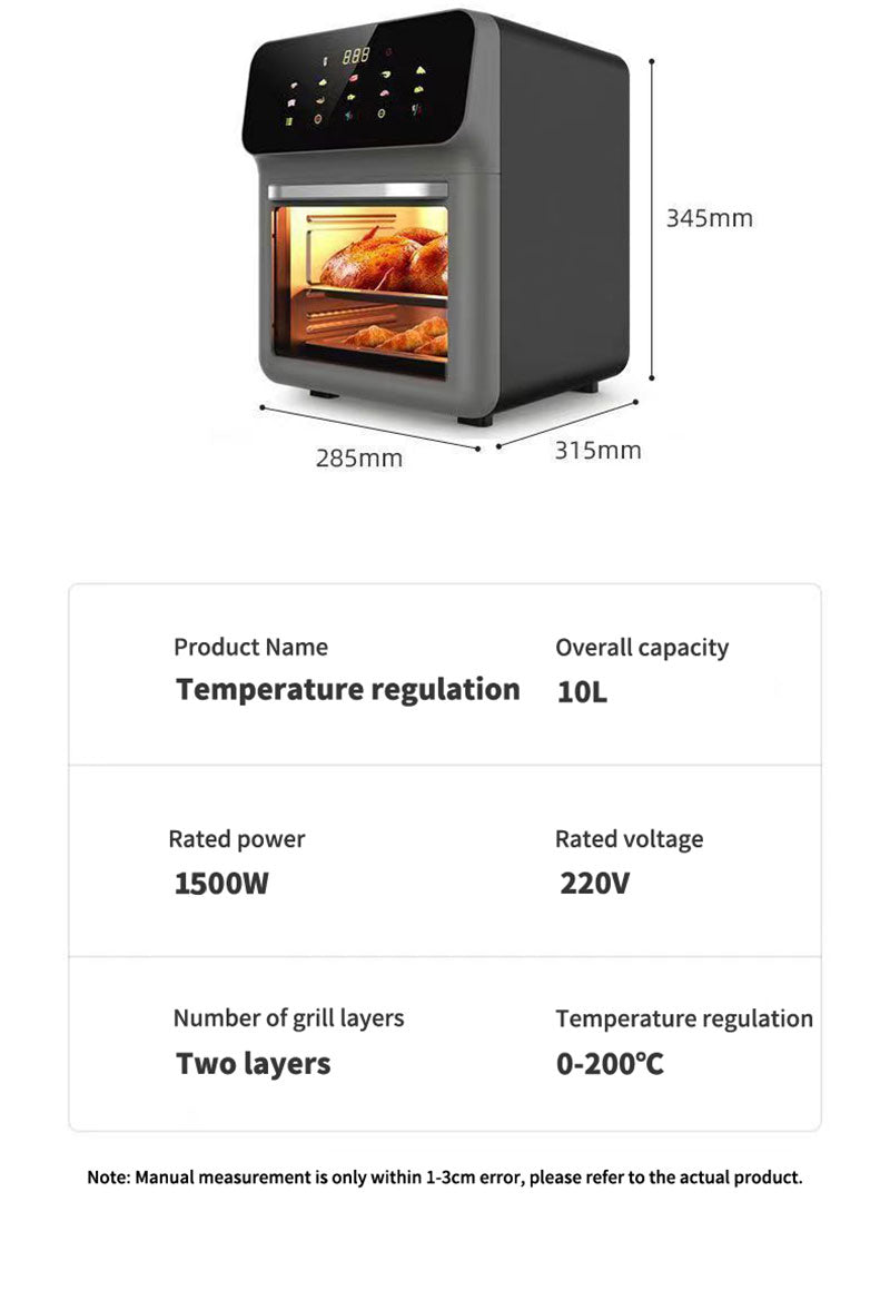9L Large Capacity Electric Air Fryers Oil-free