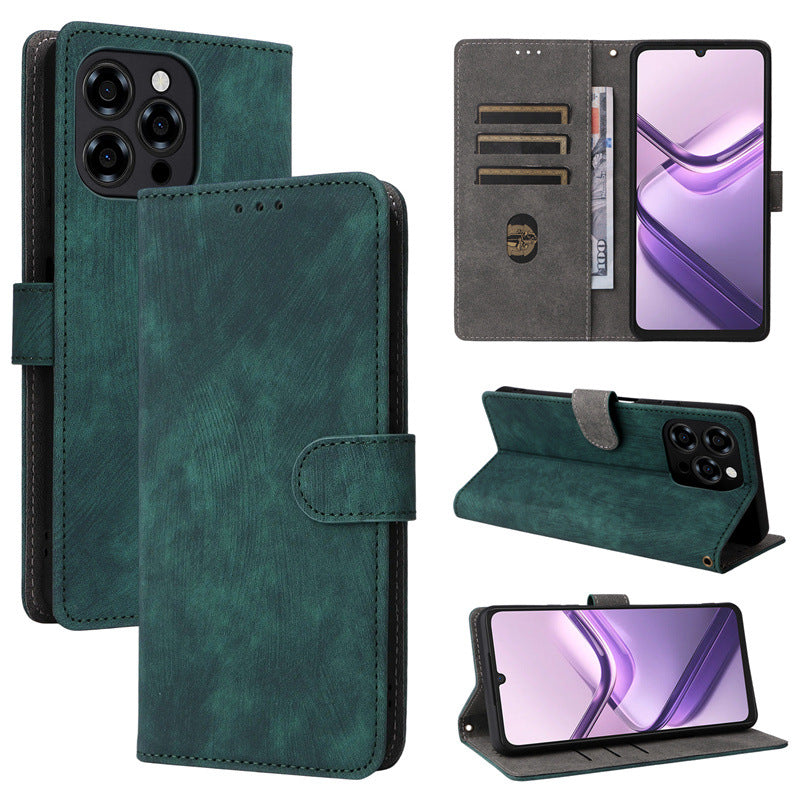 Flip Cover for Doogee Note 58 PU Leather Phone Case [RFID Blocking] With Hand Strap