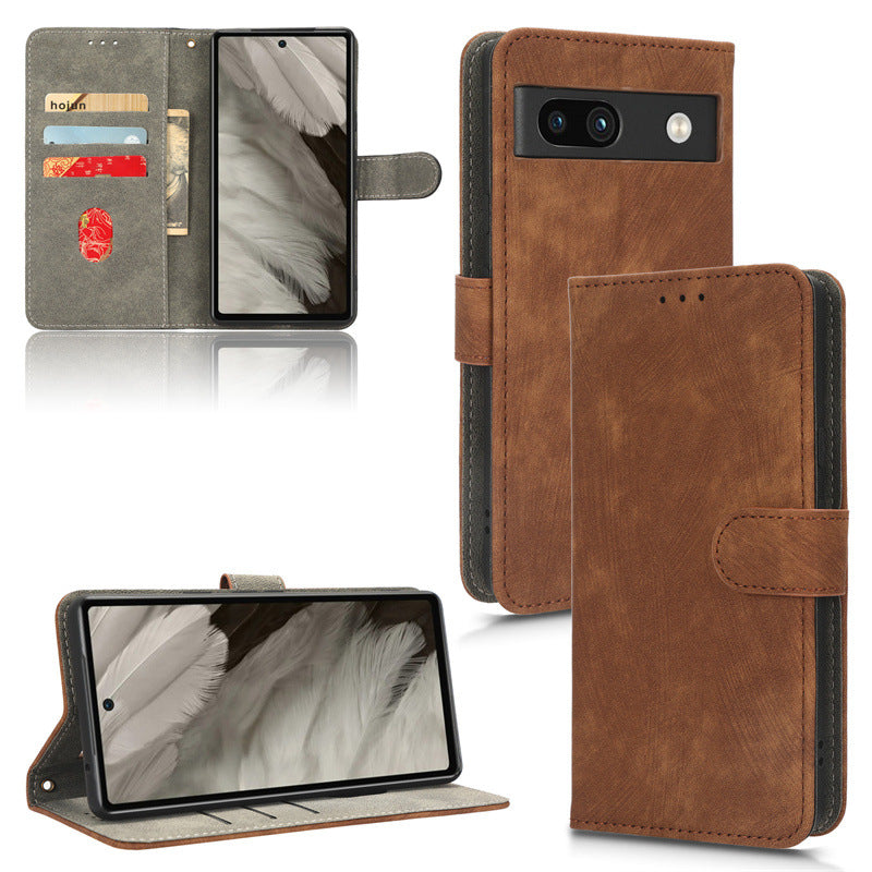 Flip Cover for Google Pixel 10a PU Leather Phone Case [RFID Blocking] With Hand Strap