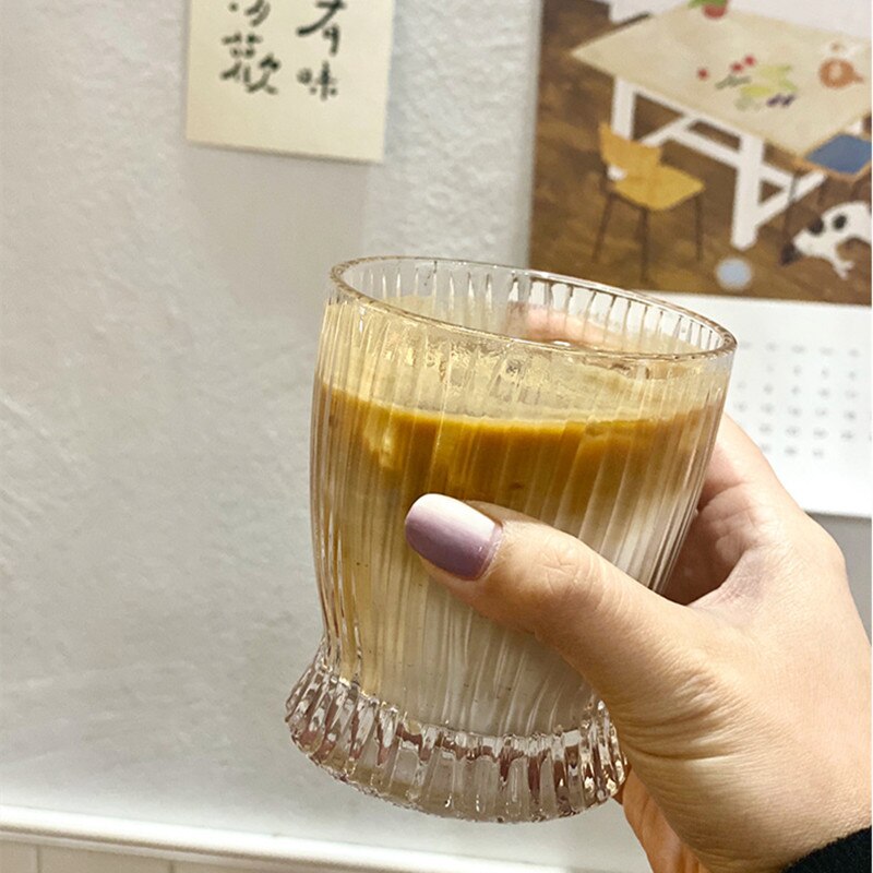 Nordic transparent glass shot cup coffee coffee drinks whisky cocktail