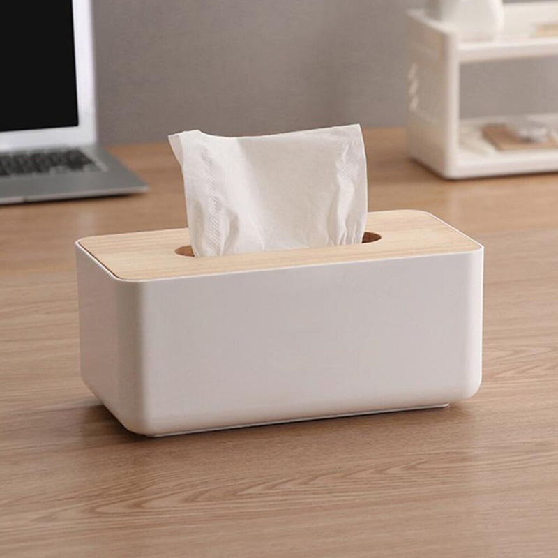 Napkin Box Wooden Covers Toilet Paper Solid Wooden Box