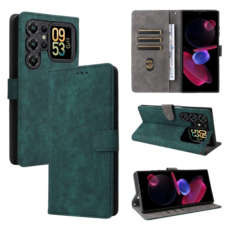 Flip Cover for Oukitel C62 PU Leather Phone Case [RFID Blocking] With Hand Strap