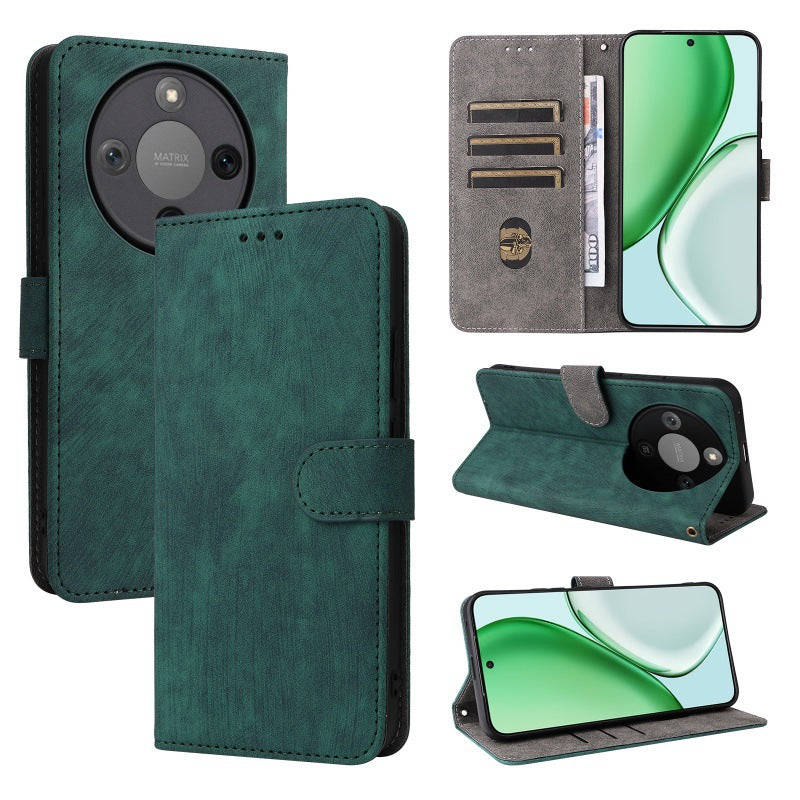 Flip Cover for Honor X9D PU Leather Phone Case [RFID Blocking] With Hand Strap