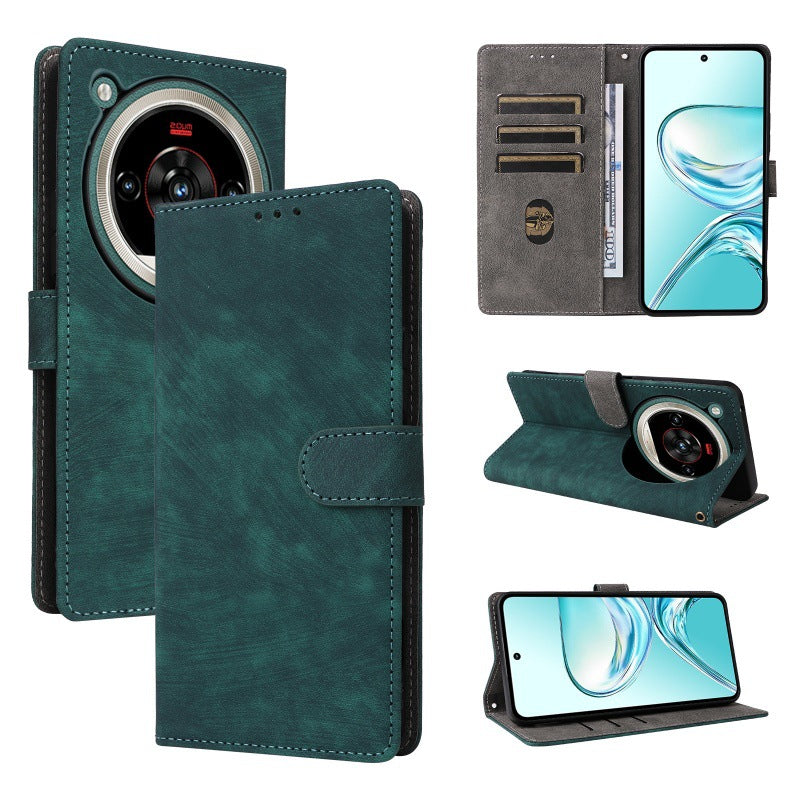 Flip Cover for ZTE nubia Focus 2 Ultra PU Leather Phone Case [RFID Blocking] With Hand Strap