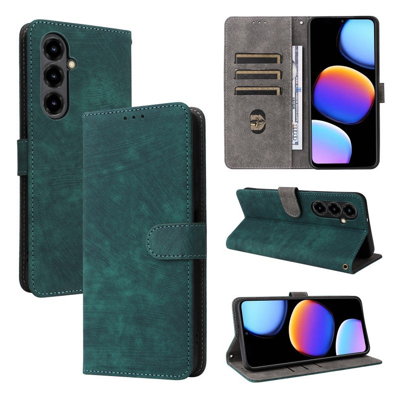 Flip Cover for ZTE Blade V80 Max PU Leather Phone Case [RFID Blocking] With Hand Strap