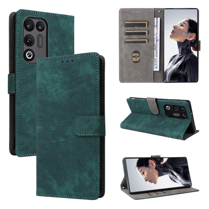 Flip Cover for ZTE nubia RedMagic 11 Air PU Leather Phone Case [RFID Blocking] With Hand Strap