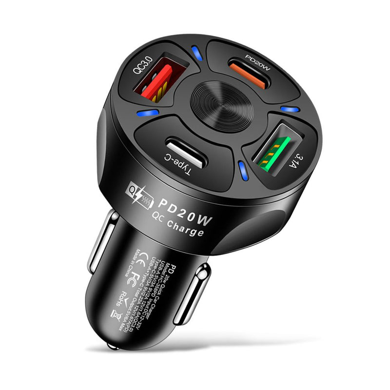 Car Charger Fast Charging PD QC3.0 USB C Phone Charger Adapter