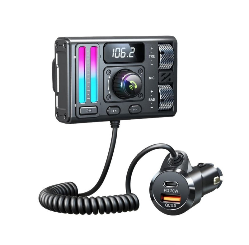 IPSTYLE Car Mp3 Bluetooth-compatible FM Transmitter Digital Display