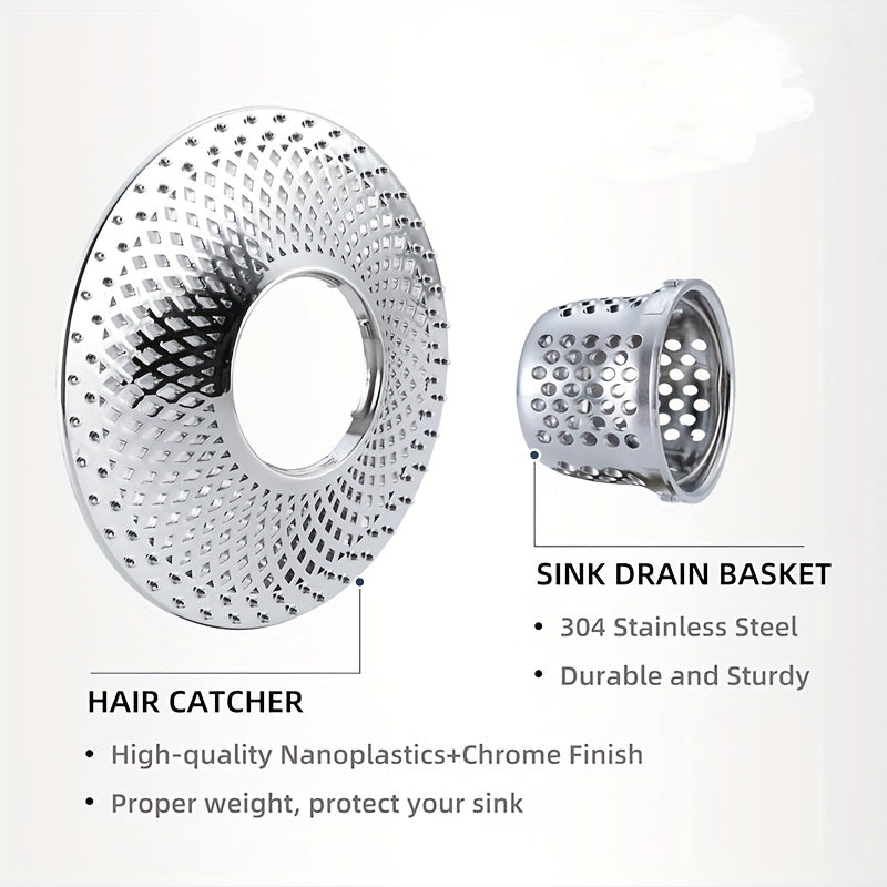Metal Hair Catcher for Shower & Bathtub – Rust-Resistant