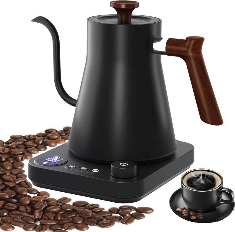 IPSTYLE Electric Gooseneck Kettle 900ML Hand Brew Coffee Pot Smart Teapot