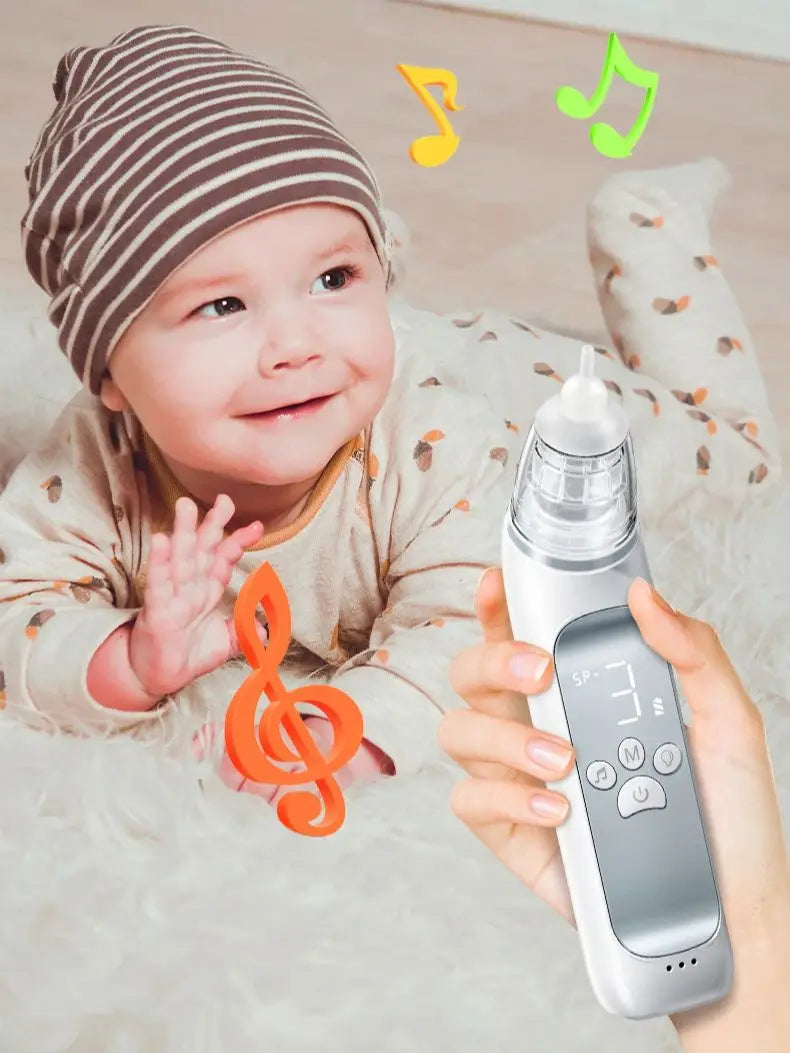 Electric Baby Nasal Aspirator with Music for Efficient Mucus Removal