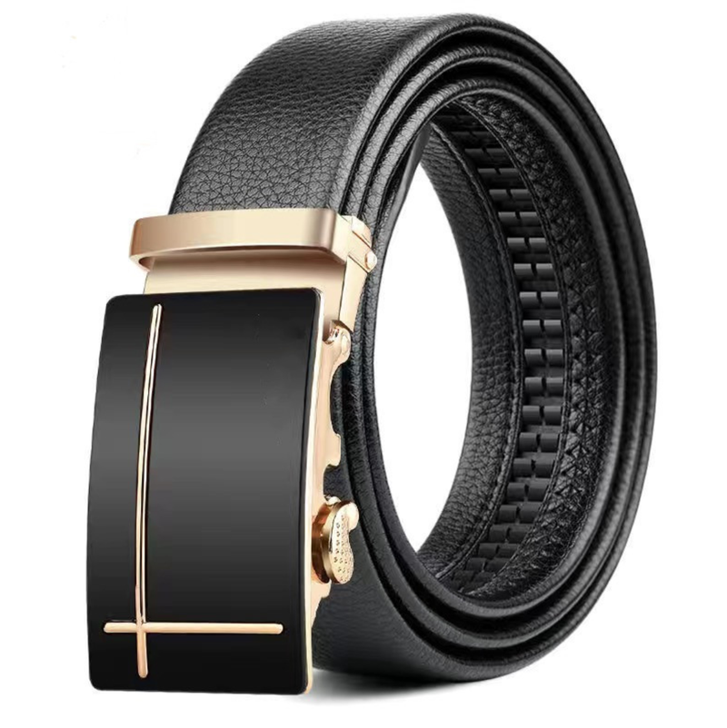 Product image Men's Belts Fashion Pu Leather Alloy Automatic Buckle Belt Business Casual Designer Belt