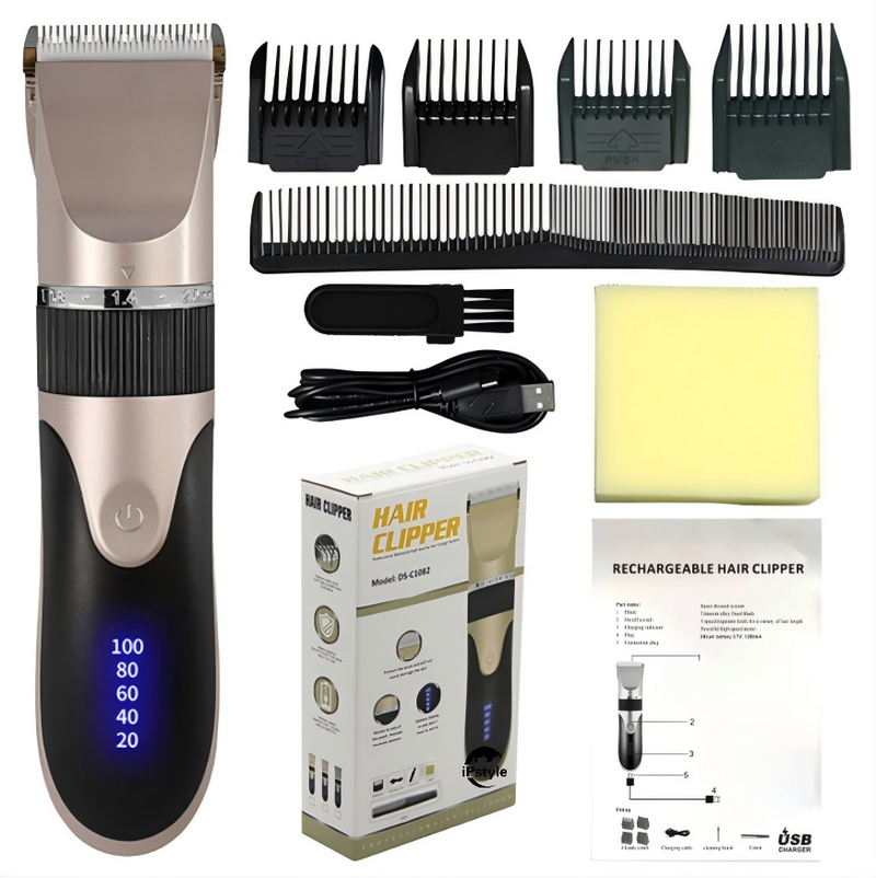 Hair Clipper Barber Beard Trimmer Ceramic Blade Hair Cutting