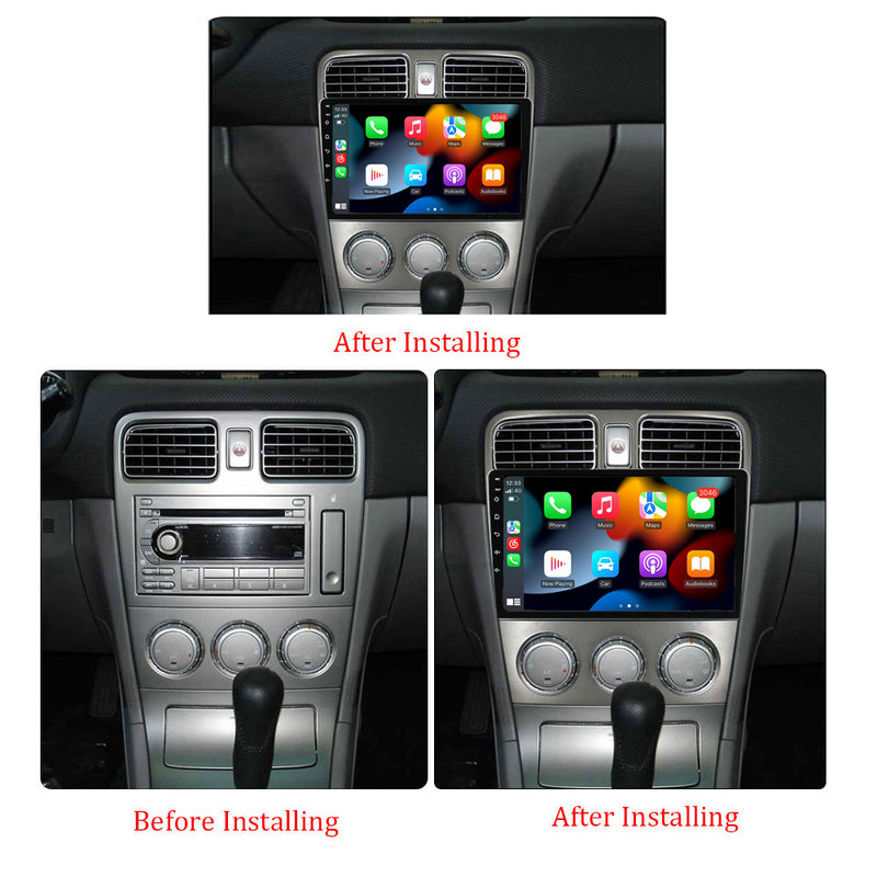 RoverOne Car Stereo Radio Bluetooth CarPlay GPS Navigation for Subaru Forester SG 2002 - 2008
