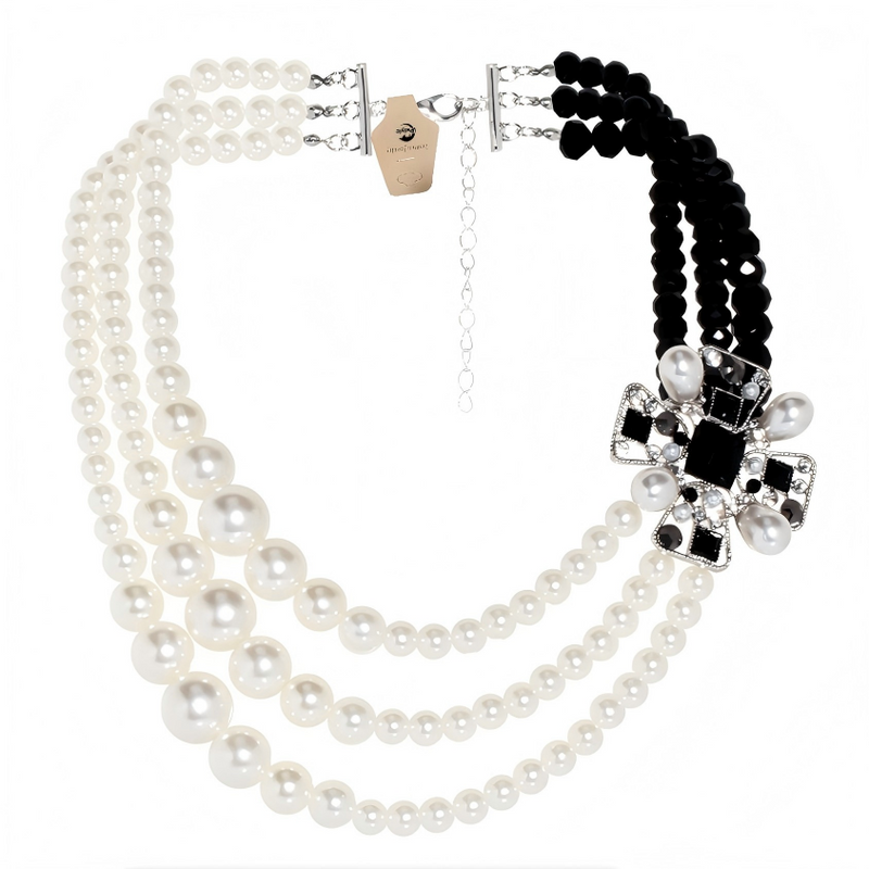 Fashion Multi-layer Pearl Necklace Elegant Temperament Light Luxury Jewelry